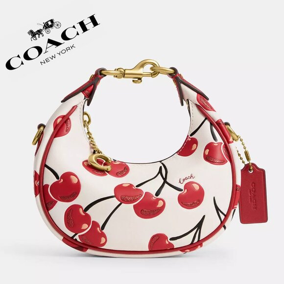 🍒Coach Jonie Bag With Cherry Print - Picture 1 of 14